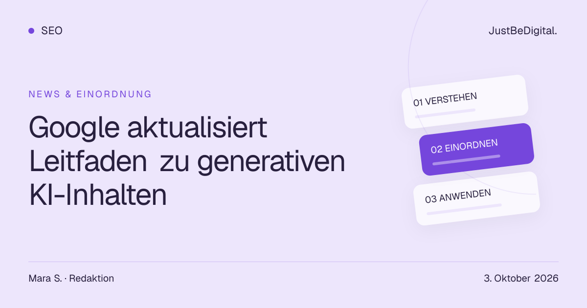 Google aktualisiert Leitfaden zu generativen KI-Inhalten
