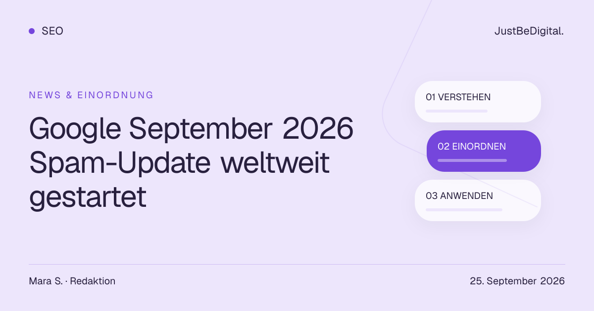 Google September 2026 Spam-Update weltweit gestartet