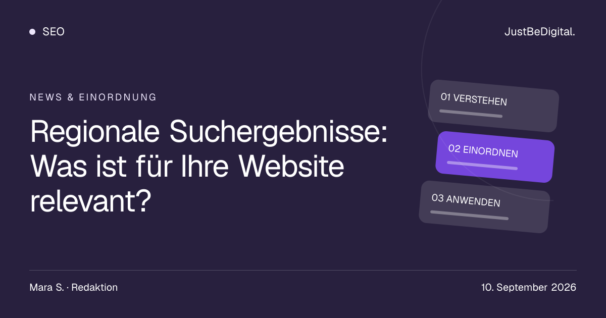 Regionale Suchergebnisse: Was ist für Ihre Website relevant?