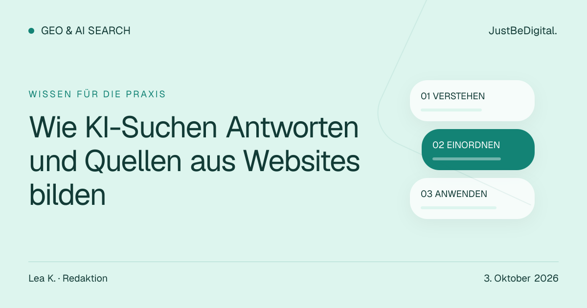 Wie KI-Suchen Antworten und Quellen aus Websites bilden
