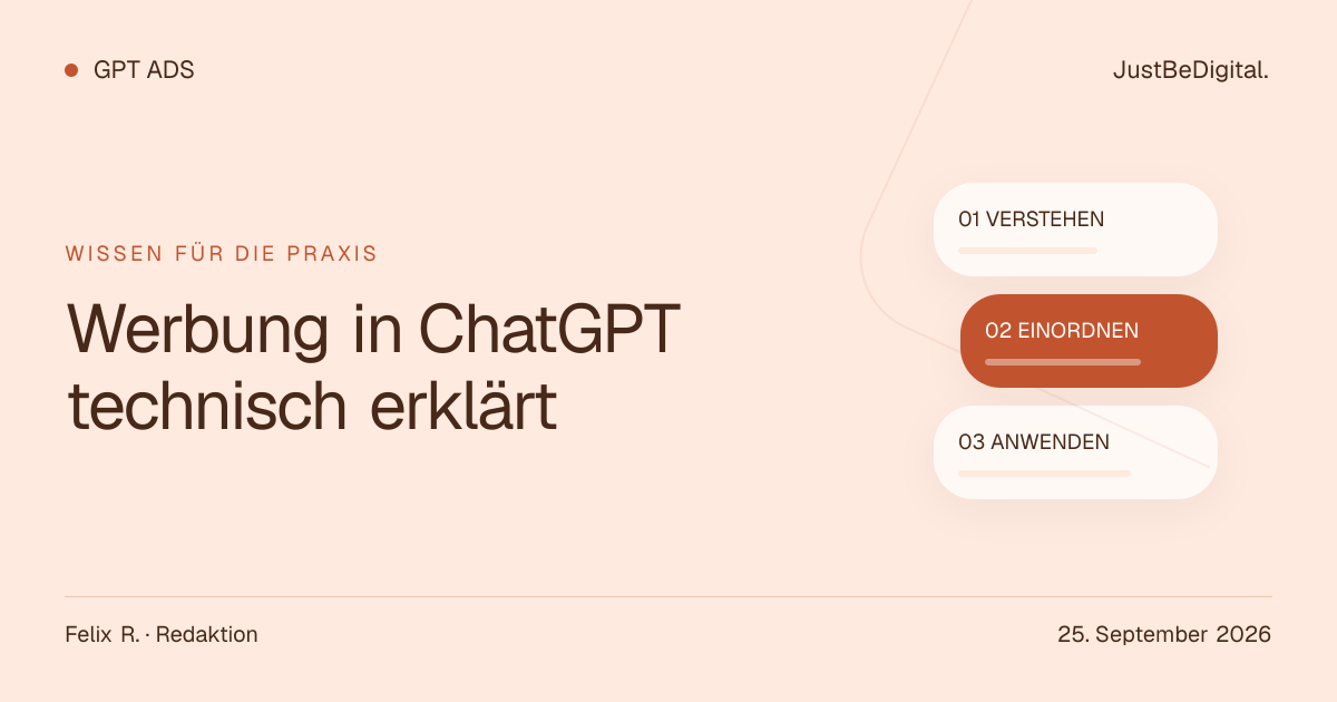 Werbung in ChatGPT technisch erklärt