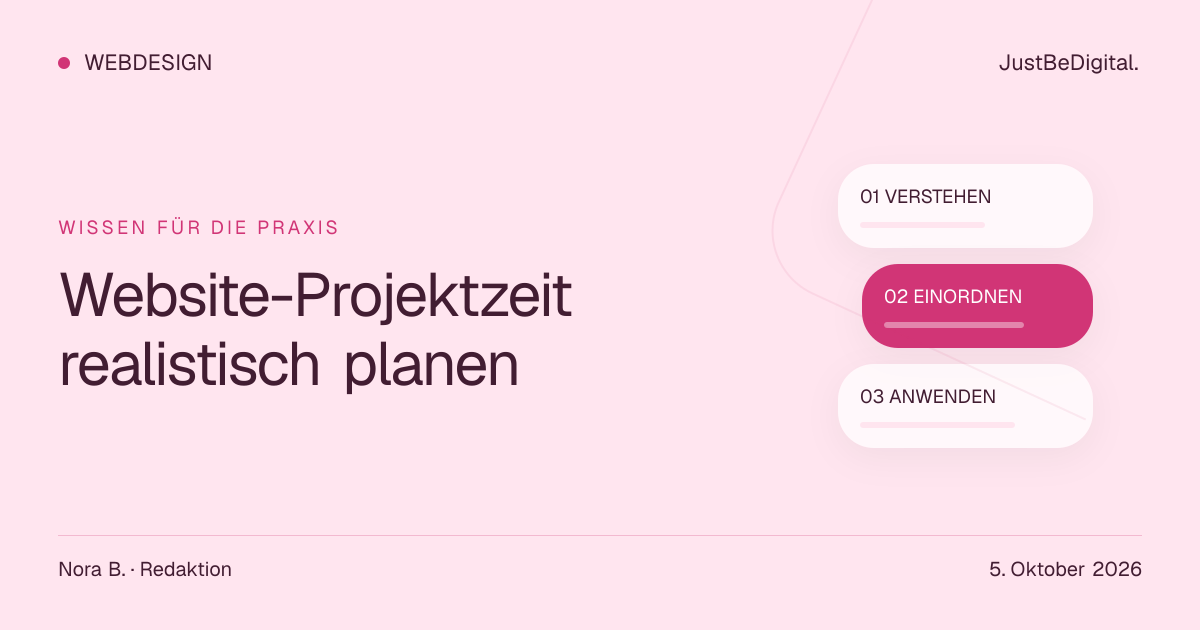 Website-Projektzeit realistisch planen