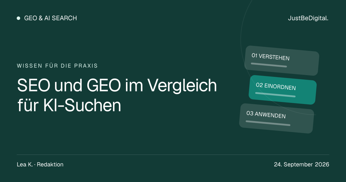 SEO und GEO im Vergleich für KI-Suchen